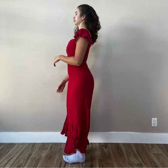 Reformation Butterfly Dress | Red 🔥 Special Sale 🔥 - Picture 2 of 15